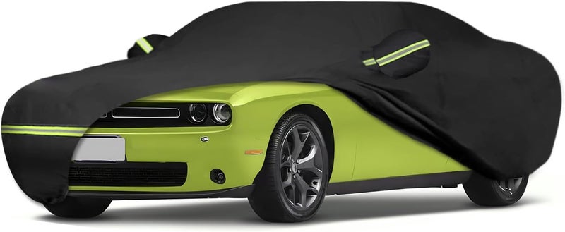 ATBKJ Waterproof Car Covers Fit for 2008-2025 Dodge Challenger(Black) Custom Heavy Duty Waterproof All Weather Protection Outdoor - Image 1